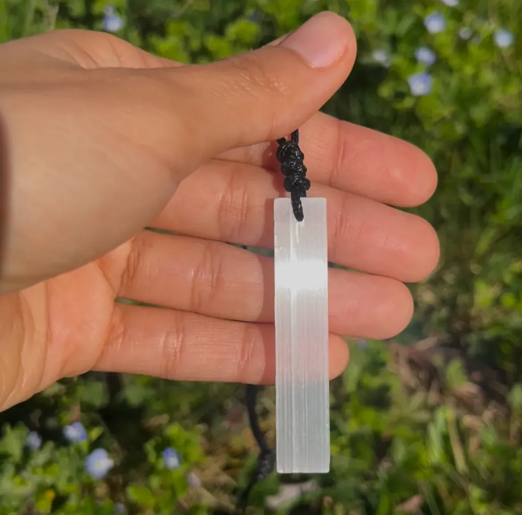 Sélénite - Sommeil | Collier