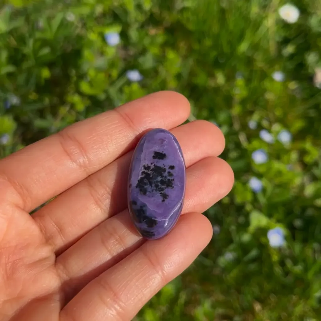 Charoïte - Changement de vie | Cabochon