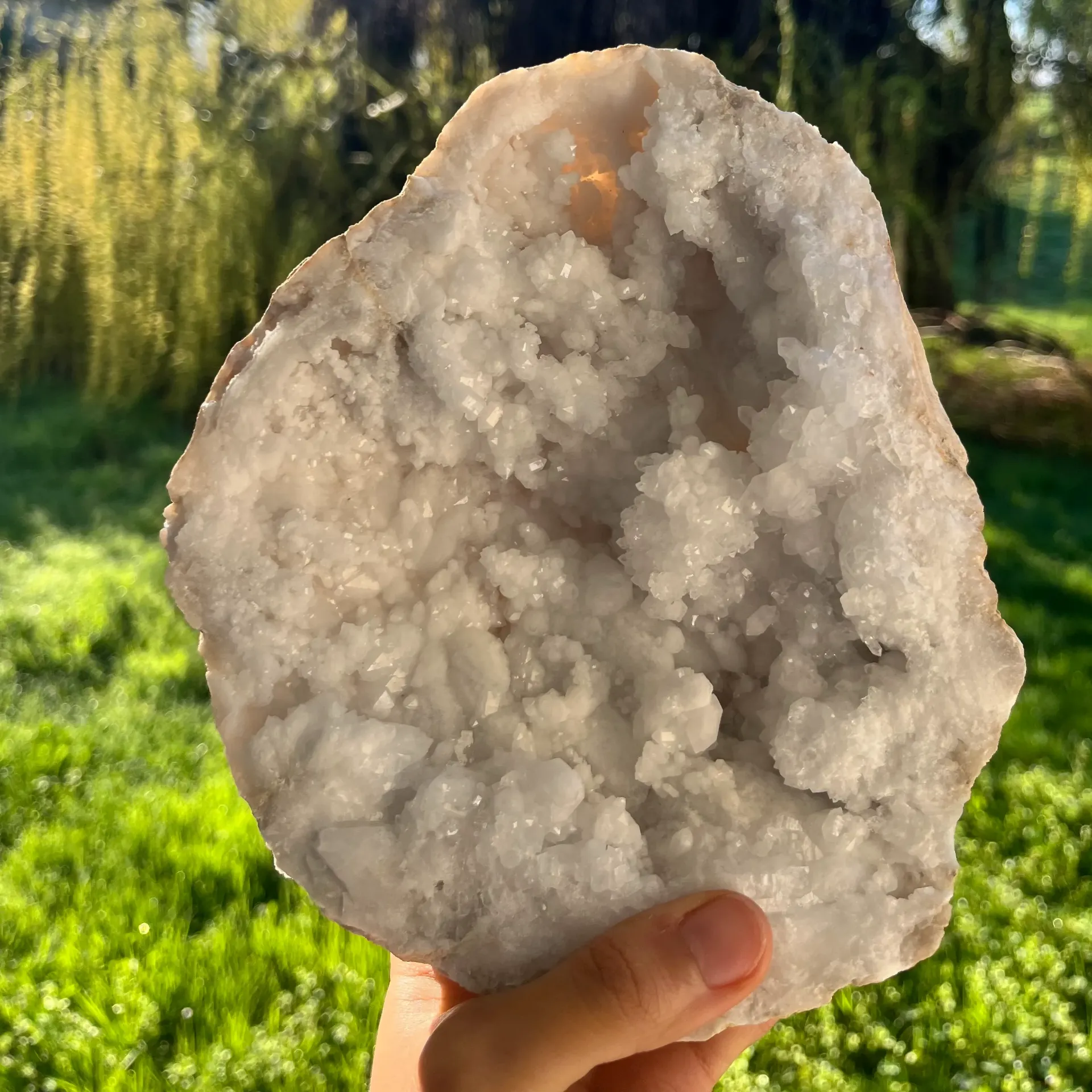 Cristal de roche - Purification | Grande Géode 20cm (brute)